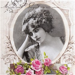 Набор декупажных карт 6 шт «Винтаж в розах"