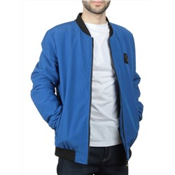 EM25056 BLUE Куртка-бомбер мужская демисезонная (100 гр. синтепон)