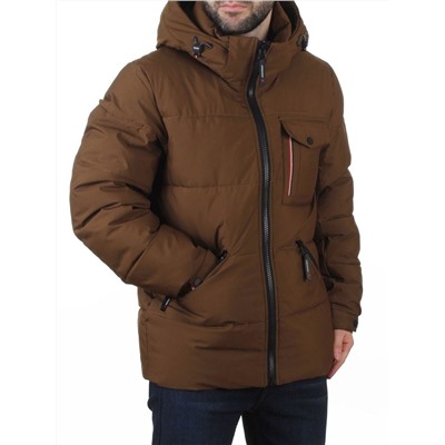 6393 BROWN Куртка мужская зимняя (200 гр. холлофайбер)