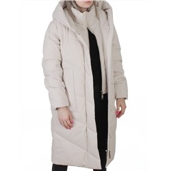 8836 LT. BEIGE Пальто зимнее женское (150 гр. холлофайбер)