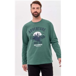 Лонгслив F411-1001-838 d.green