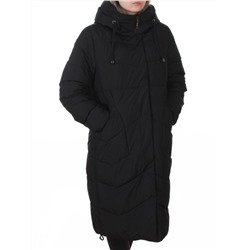8806 BLACK Пальто зимнее женское (150 гр. холлофайбер)