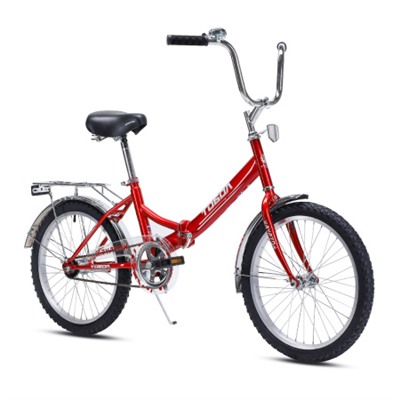 Велосипед 20" рама 14" 1sp KRYPTON ТОБОЛ складной красный