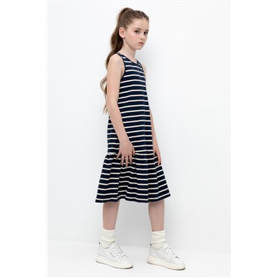 Сарафан индиго, полоска к396 Crockid