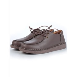 01-D7583-6 BROWN Ботинки демисезонные женские (натуральная кожа)
