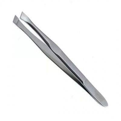 Zinger Пинцет для бровей скошенный / Classic B 166 S SH, ручная заточка, 90 мм, серебристый глянцевый