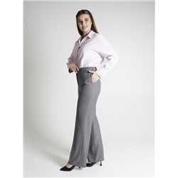 Женские брюки весна-осень Брюки трубы костюмная лапка серые с карманом