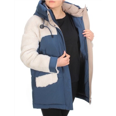 M - 2185 DARK BLUE Куртка зимняя женская MEAJIATEER (200 гр. био-пух)