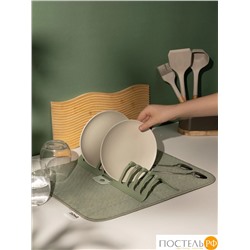 DOME ОДЕНС сер. Коврик с подставкой для посуды 35,5х46 см, 1 пр.