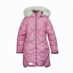 Пальто зимнее Джинс 2255 розовое FOX-CUB