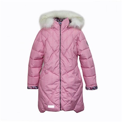 Пальто зимнее Джинс 2255 розовое FOX-CUB