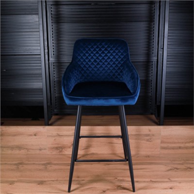 Стул барный SB-008 Темно-синий Velvet G062-49 / GBAR2171A-4