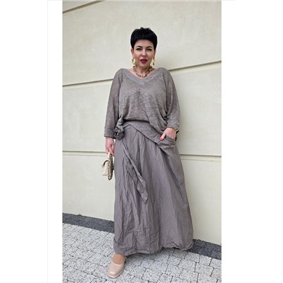 Блуза, юбка Vittoria Queen 25803 капучино