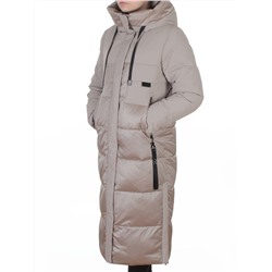 A81 BEIGE Пальто зимнее женское (200 гр. холлофайбер)
