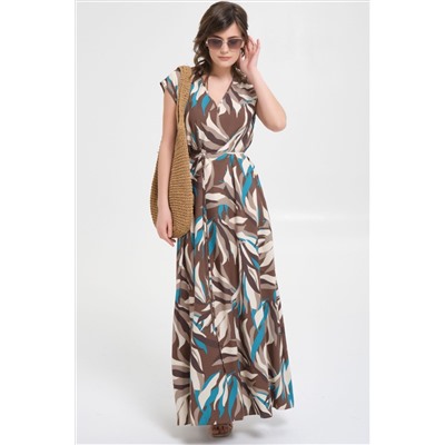 Платье макси с карманами