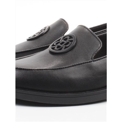 03-DLG13-1 BLACK Лоферы женские (натуральная кожа)