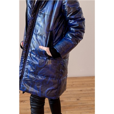 2184-S Пальто на синтепоне Синий/122