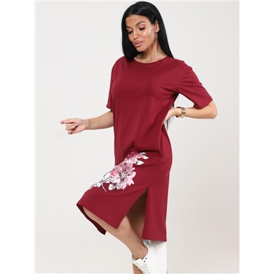 Антуриум - туника бордовый