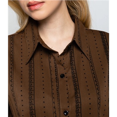 Рубашка #КТ129 (1), шоколадный