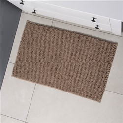 Коврик для дома LaDо́m, букли, плотность 1100 г, 50×80 см, коричневый