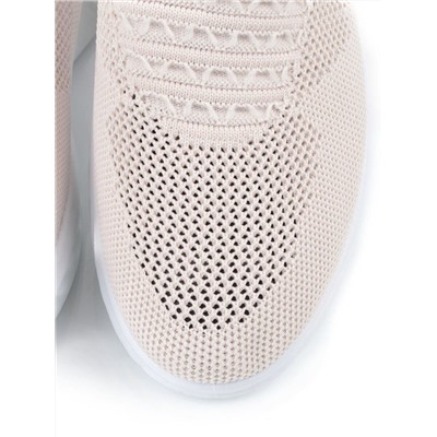 03-B360-26 LT. BEIGE Кроссовки женские (текстиль)
