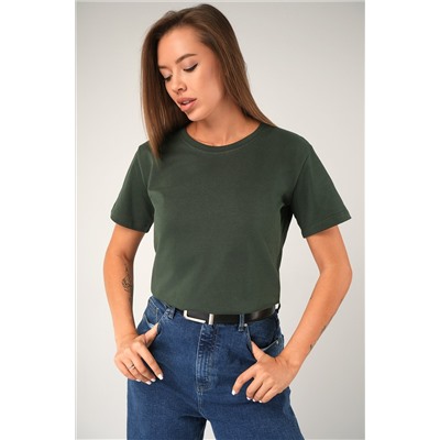 Женская базовая хлопковая футболка Happyfox