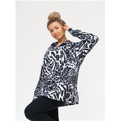942 Туника-Рубашка "Лео/серый"