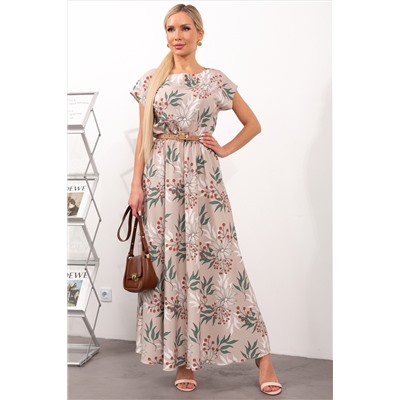 Восхитительное платье в бежевом цвете Дарья №93