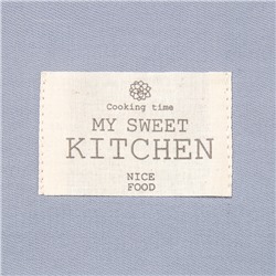 Полотенце «Этель» Kitchen, 40×70 см, 100% хлопок, саржа 220 г/м², серое