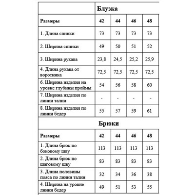 DAVYDOV 9210.1, Брюки,  Блуза