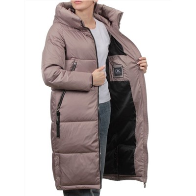 868 BEIGE Пальто зимнее женское (170 гр. холлофайбер)