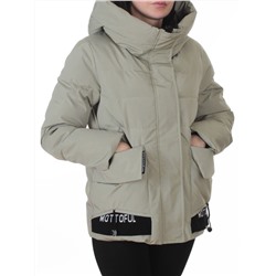 PE23-2 OLIVE Куртка зимняя женская оверсайз (150 гр. холлофайбер)