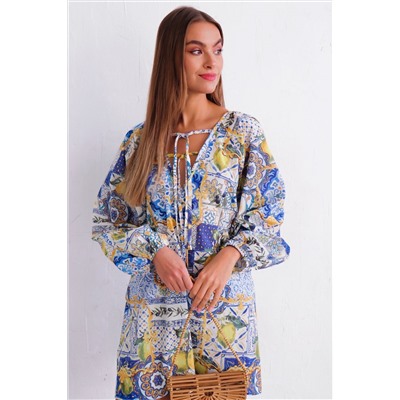11597 Платье из хлопка летнее Lemon (остаток: 46-48)