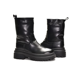 998 Fashion A5351-МП/Z Ботинки женские чер иск кожа, подклад нат шерсть