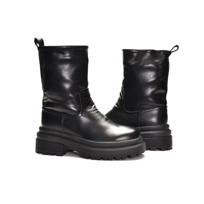 998 Fashion A5351-МП/Z Ботинки женские чер иск кожа, подклад нат шерсть
