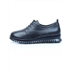 03-5906 BLACK Полуботинки женские (натуральная кожа)