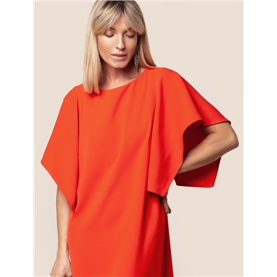 Платье из плотного струящегося крепа