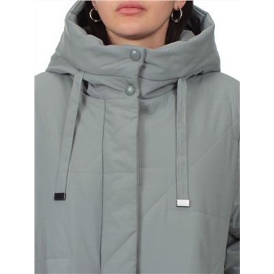 1132 GRAY Пальто зимнее облегченное женское (холлофайбер 150 гр.)