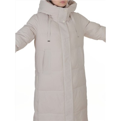 8312 LT. BEIGE Пальто зимнее женское (200 гр. холлофайбер)
