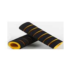 Грипсы пена 118мм 2шт /уп 150/500/ черный/желтый