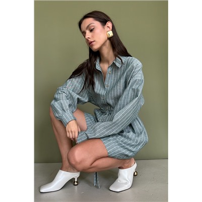 Комбинезон  MIX091/03/Зеленый, белый