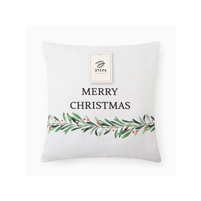 Наволочка декоративная новогодняя «Этель. Merry Christmas», 40×40 (±4) см, 100% хлопок