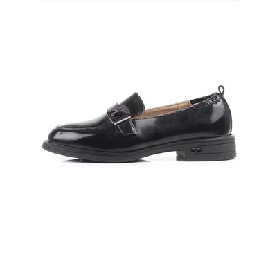 03-PDEB102-3 BLACK Лоферы женские (натуральная кожа)