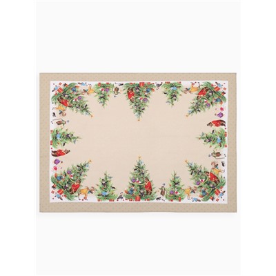 Скатерть новогодняя «Этель» Noble Christmas, 150×110±2 см с ГМВО, 100% хлопок, саржа 190 г/м²