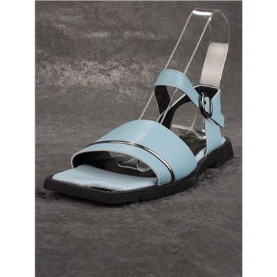 08-PEY183-5 LIGHT BLUE Босоножки женские (натуральная кожа)