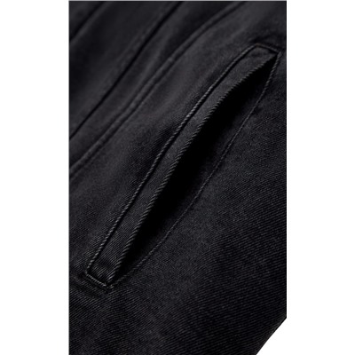 Куртка джинс утепл F021-1370-01W retro black