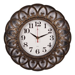 Часы настенные интерьерные «Классика», бесшумные, плавный ход, d=30 см