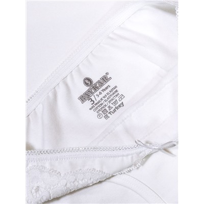 5212-01 Трусы для девочек белые (BAYKAR)