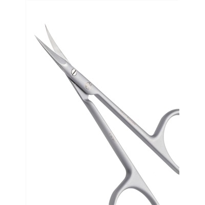 Frau Finger Ножницы маникюрные для кутикулы изогнутые / Premium PS 27, матовые, ручная заточка, 10 см