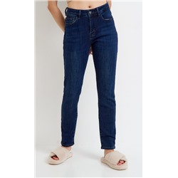 Джинсы утепленные женские Slim Fit F122-0126W d.blue